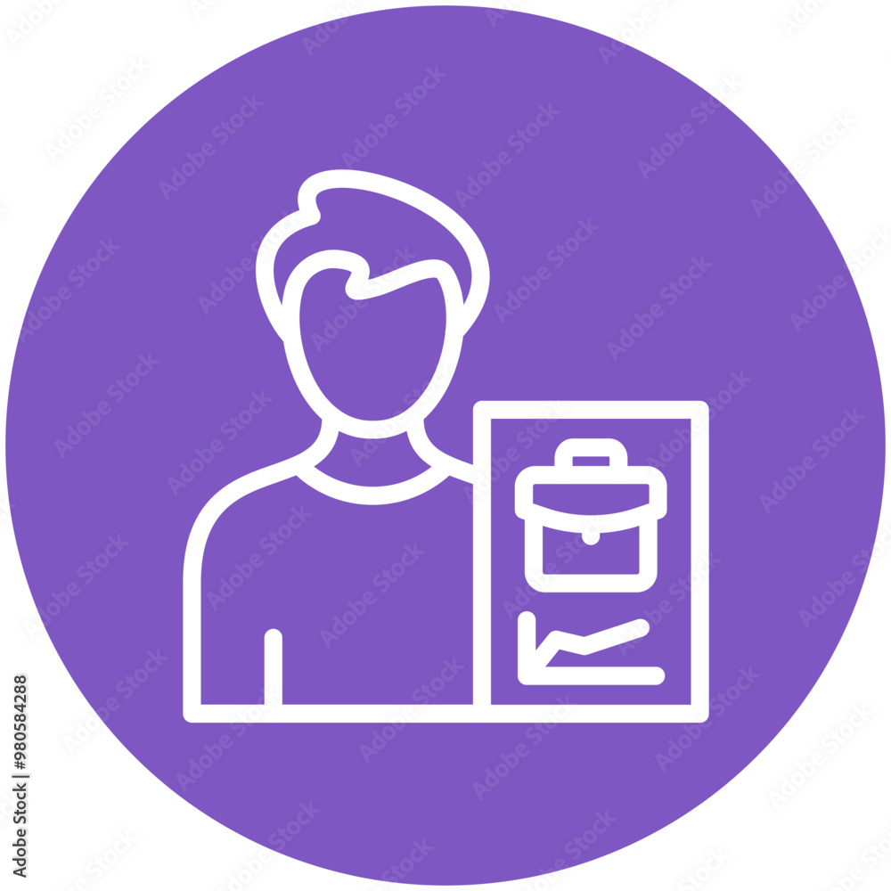 Occupation vector icon illustration of Gig Economy iconset. Occupation vector icon illustration of Gig Economy iconset.