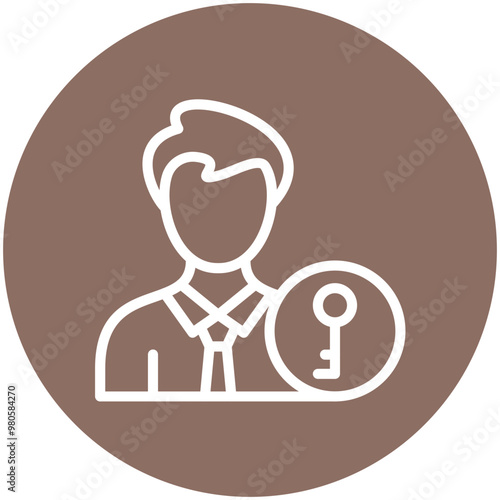 Ownership vector icon illustration of Gig Economy iconset.