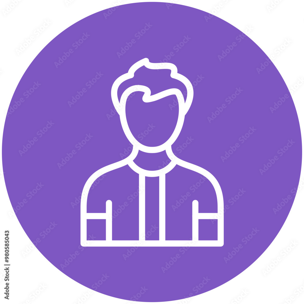 Teenager Male vector icon illustration of Generation Gap iconset. Teenager Male vector icon illustration of Generation Gap iconset.