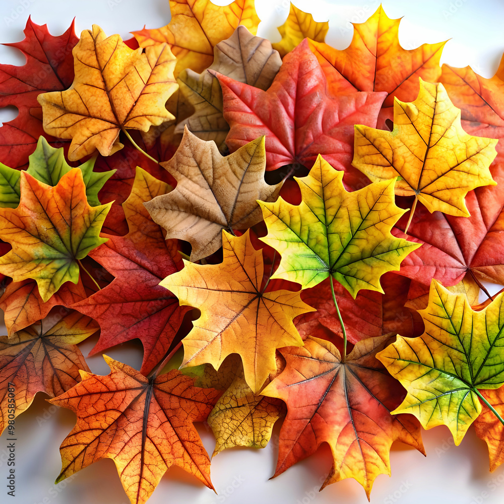 Ai generated fall leaves picture Ai generated fall leaves picture