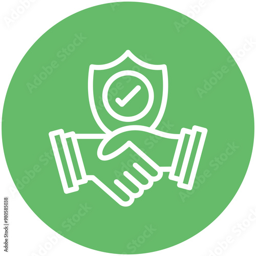 Trust vector icon illustration of Generation Gap iconset.