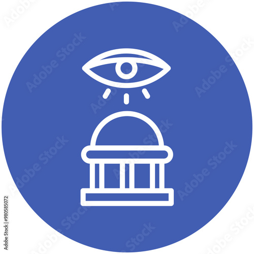 Political Views vector icon illustration of Generation Gap iconset.