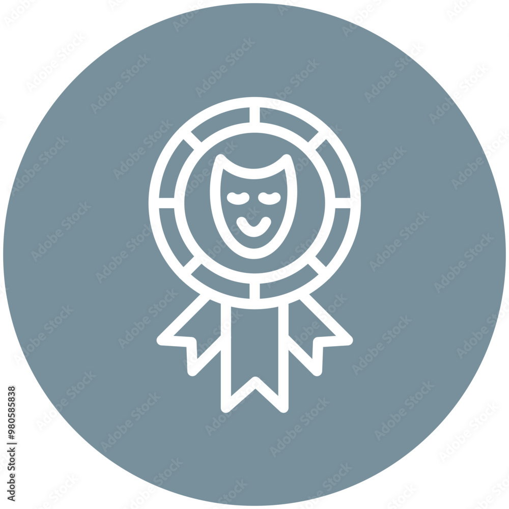 Φωτογραφία Theater Award vector icon illustration of Award Events iconset.