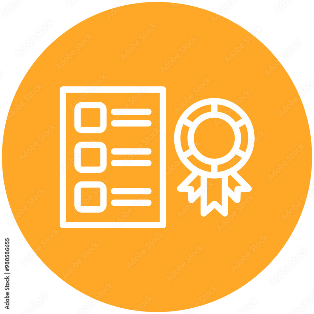 Award Category vector icon illustration of Award Events iconset. Award Category vector icon illustration of Award Events iconset.