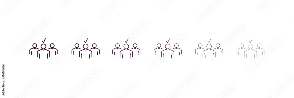 selection outline icon. Linear vector from human resources concept. 6 different line style selection icon included thin, light, regular, medium, bold, black selection outline icon. Linear vector from human resources concept. 6 different line style selection icon included thin, light, regular, medium, bold, black