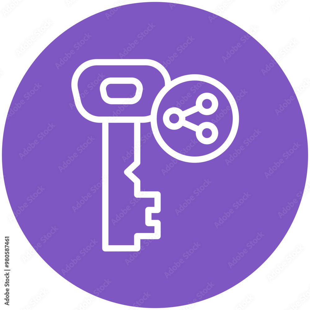 Public Key vector icon illustration of Cryptocurrency iconset. Public Key vector icon illustration of Cryptocurrency iconset.