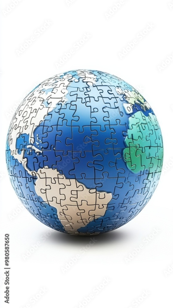 Puzzle earth planet on white background,Globe or sphere from puzzles on white background,Save The Earth illustration set,environment,Vector drawing,Hand drawn style,space for text. Puzzle earth planet on white background,Globe or sphere from puzzles on white background,Save The Earth illustration set,environment,Vector drawing,Hand drawn style,space for text.