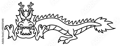 Dragon graphic illustration