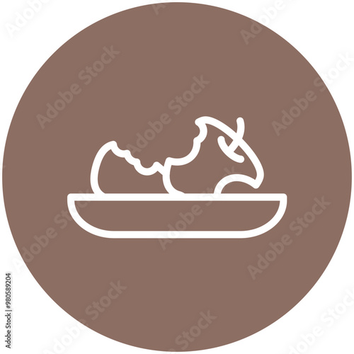 Leftovers vector icon illustration of Catering iconset.