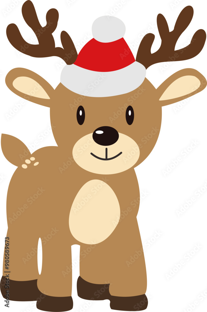 Fototapeta premium Cute Christmas Reindeer