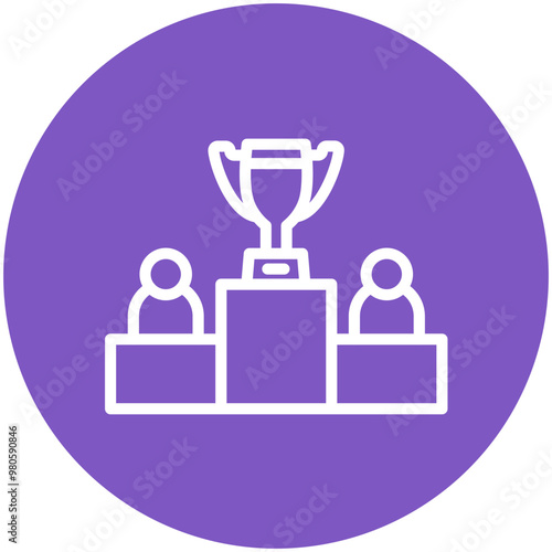 Competition vector icon illustration of Achievements iconset.