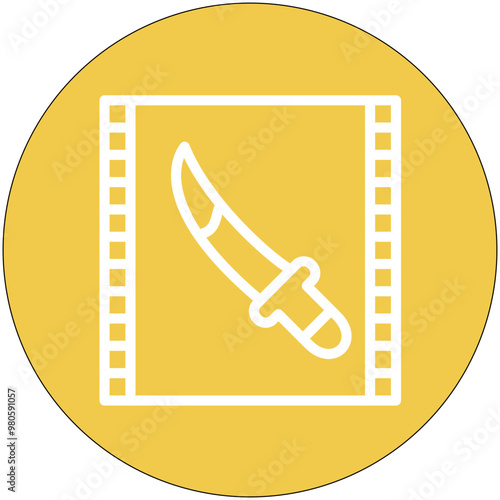 Thriller vector icon illustration of Filmmaking iconset.