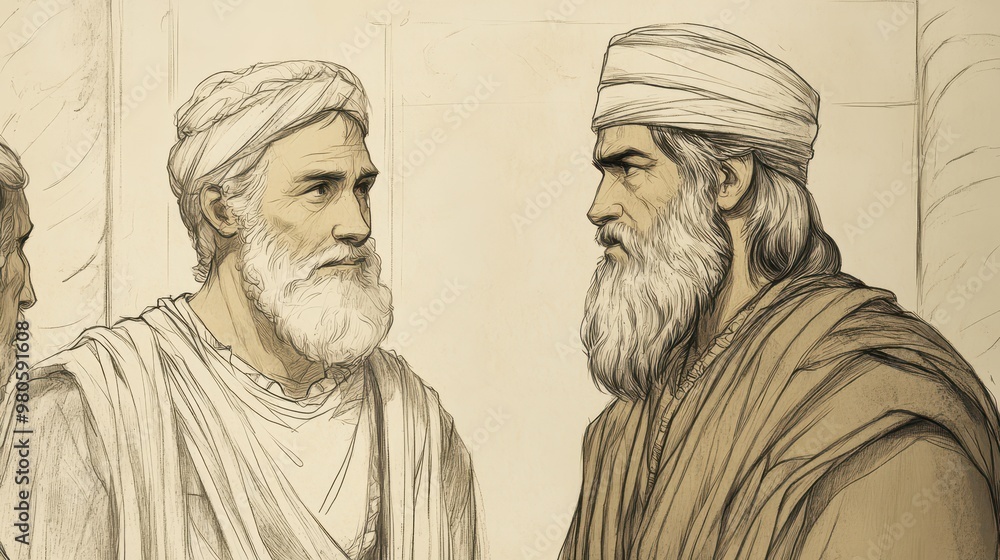 Biblical illustration of the kingdom of Judah continuing under the governance of Jotham after Uzziah’s reign, symbolizing leadership transition and stability in a beige background Biblical illustration of the kingdom of Judah continuing under the governance of Jotham after Uzziah’s reign, symbolizing leadership transition and stability in a beige background