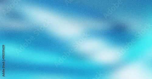 White Blue Colors Gradient Background with a Grainy Texture