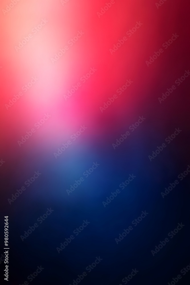 Obraz premium Red and blue gradient background, blurred and blurry, grainy texture, soft lighting, 