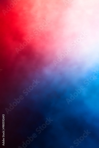 Red and blue gradient background, blurred and blurry, grainy texture, soft lighting, 