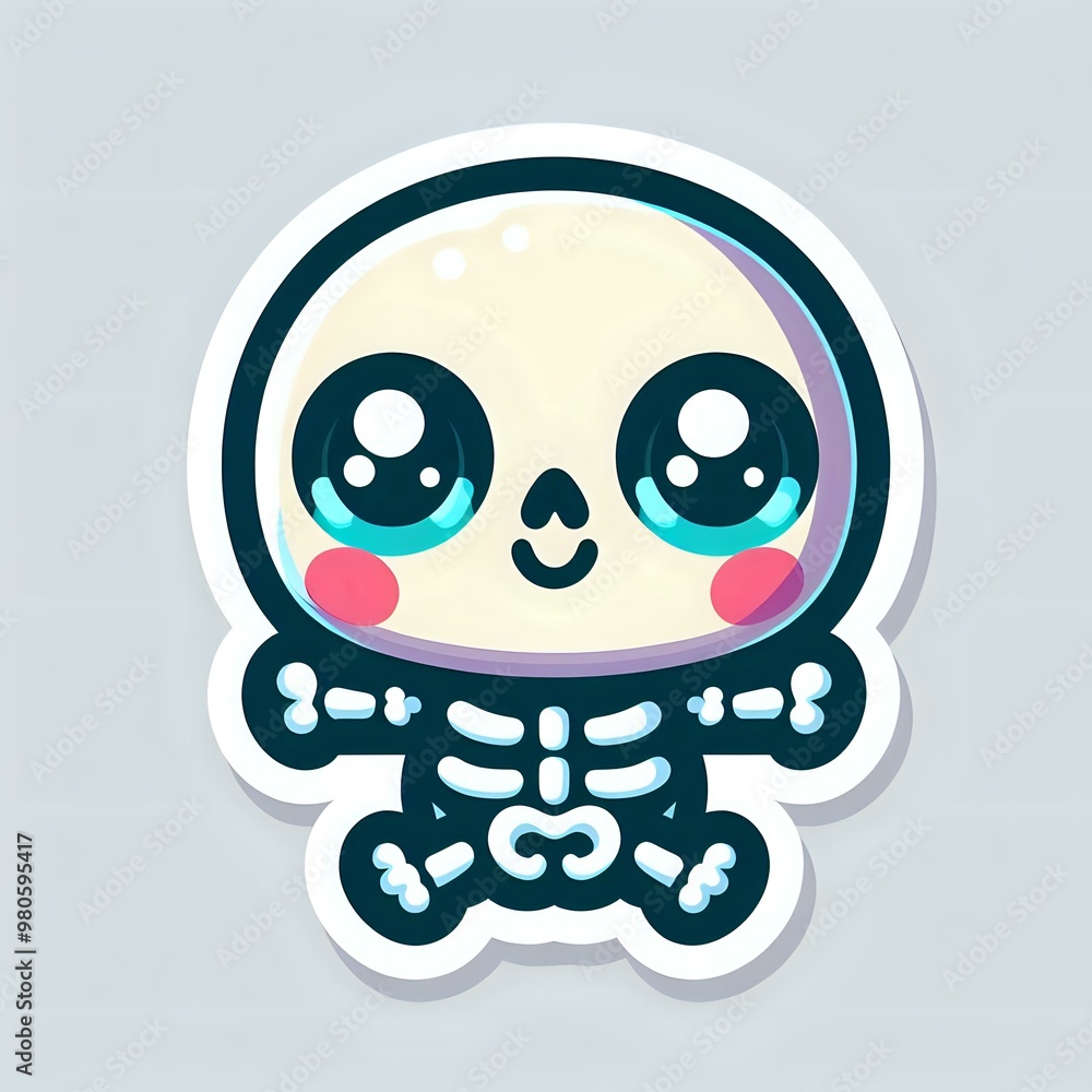 Fototapeta premium Cheerful Helloween Sticker Design