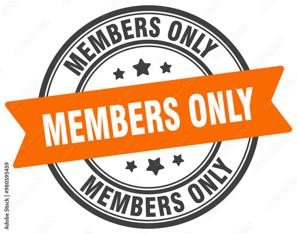 Fototapeta premium MEMBERS ONLY STAMP