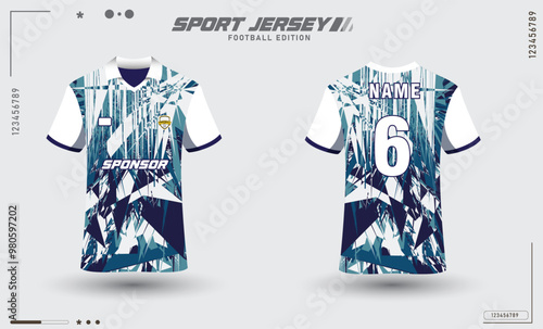 Abstract design mock up jersey for sport and t shirt