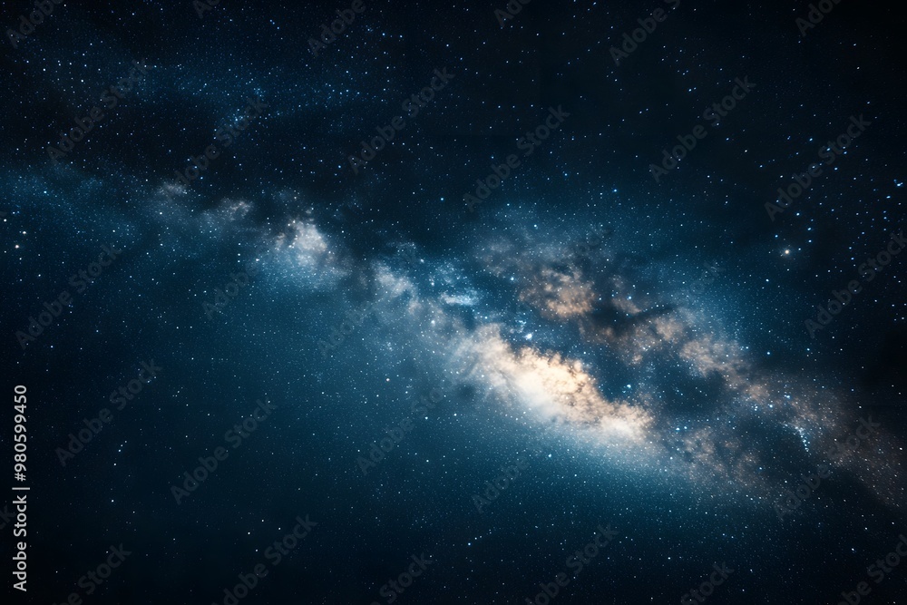 Starry sky, Milky Way galaxy at the center of the frame, dark background Starry sky, Milky Way galaxy at the center of the frame, dark background