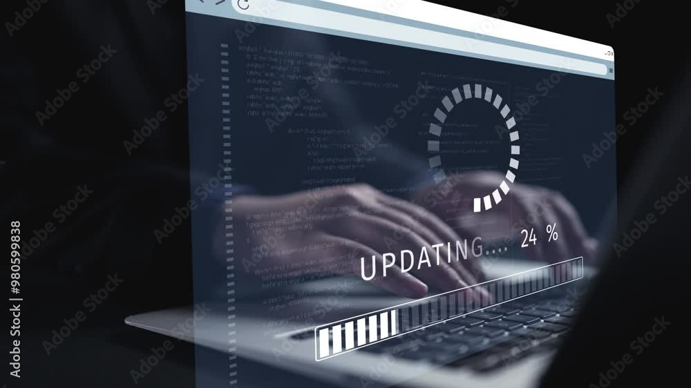 Business person invests in updating knowledge and software, ensuring ...