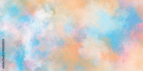 grunge Texture of a lightly sized watercolor paper,  amazing colorful abstract texture of soft watercolor, watercolor paper texture background, Colorful watercolor art splashed background.