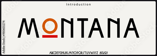 Classic condensed minimalist vector font