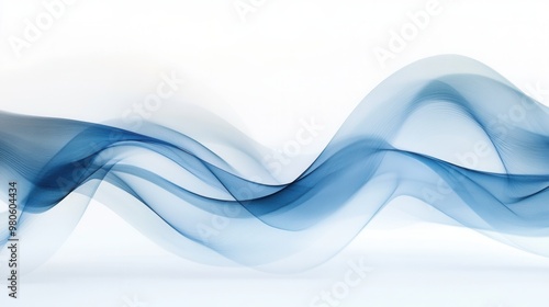 Elegant Blue Abstract Waves Background for Creative Projects