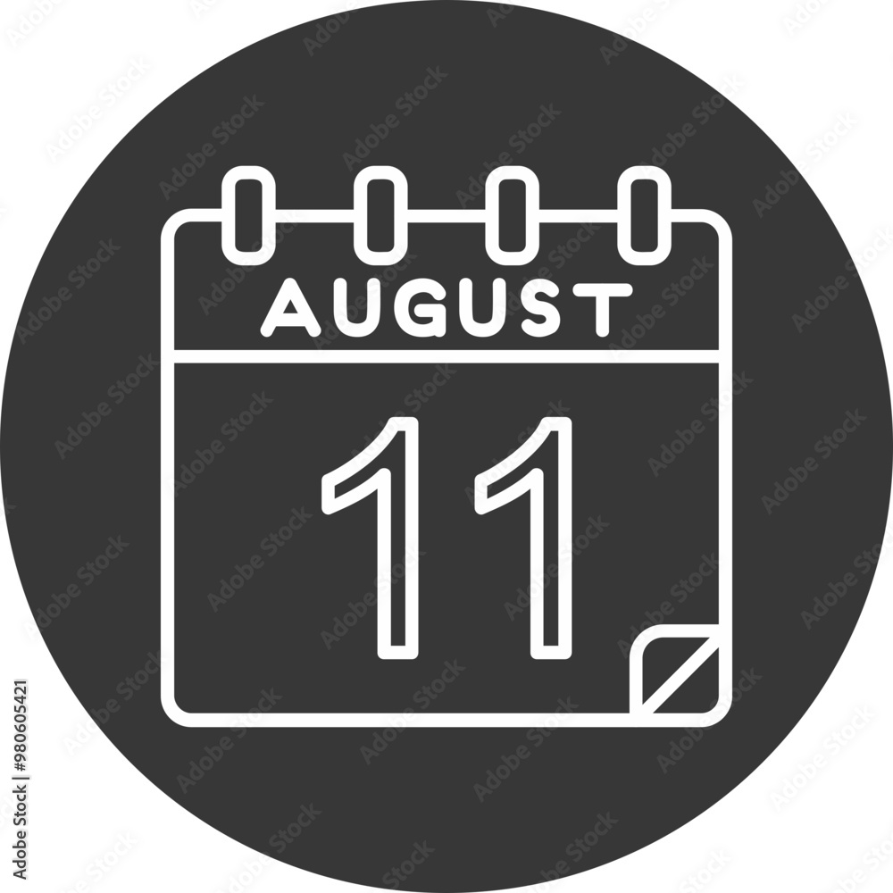 11 August Vector Icon Design 11 August Vector Icon Design