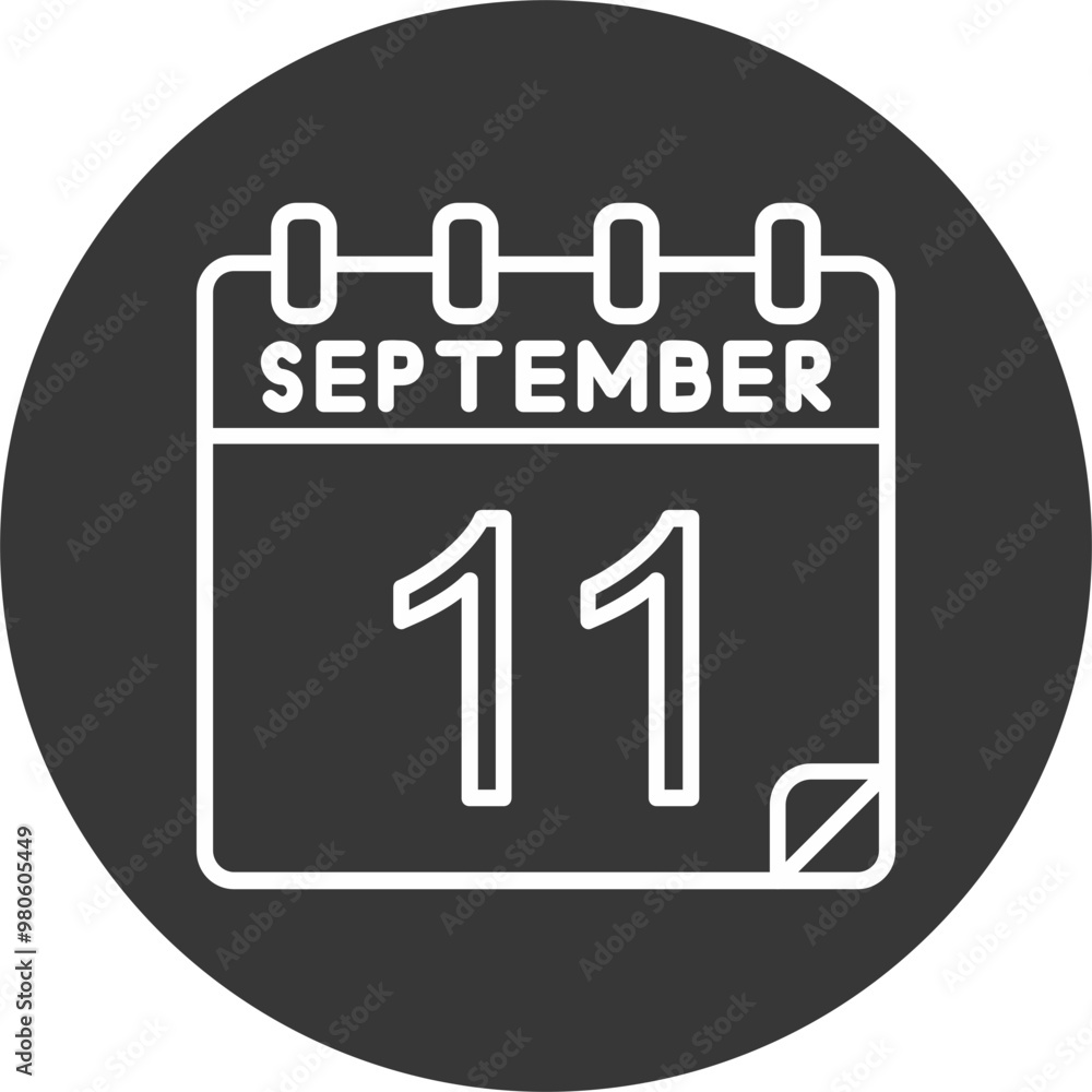 11 September Vector Icon Design 11 September Vector Icon Design