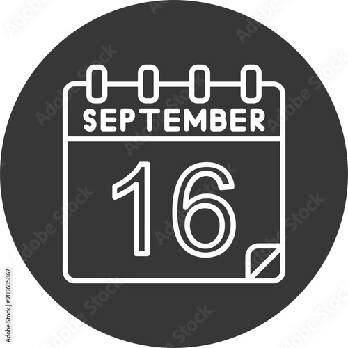 16 September Vector Icon Design