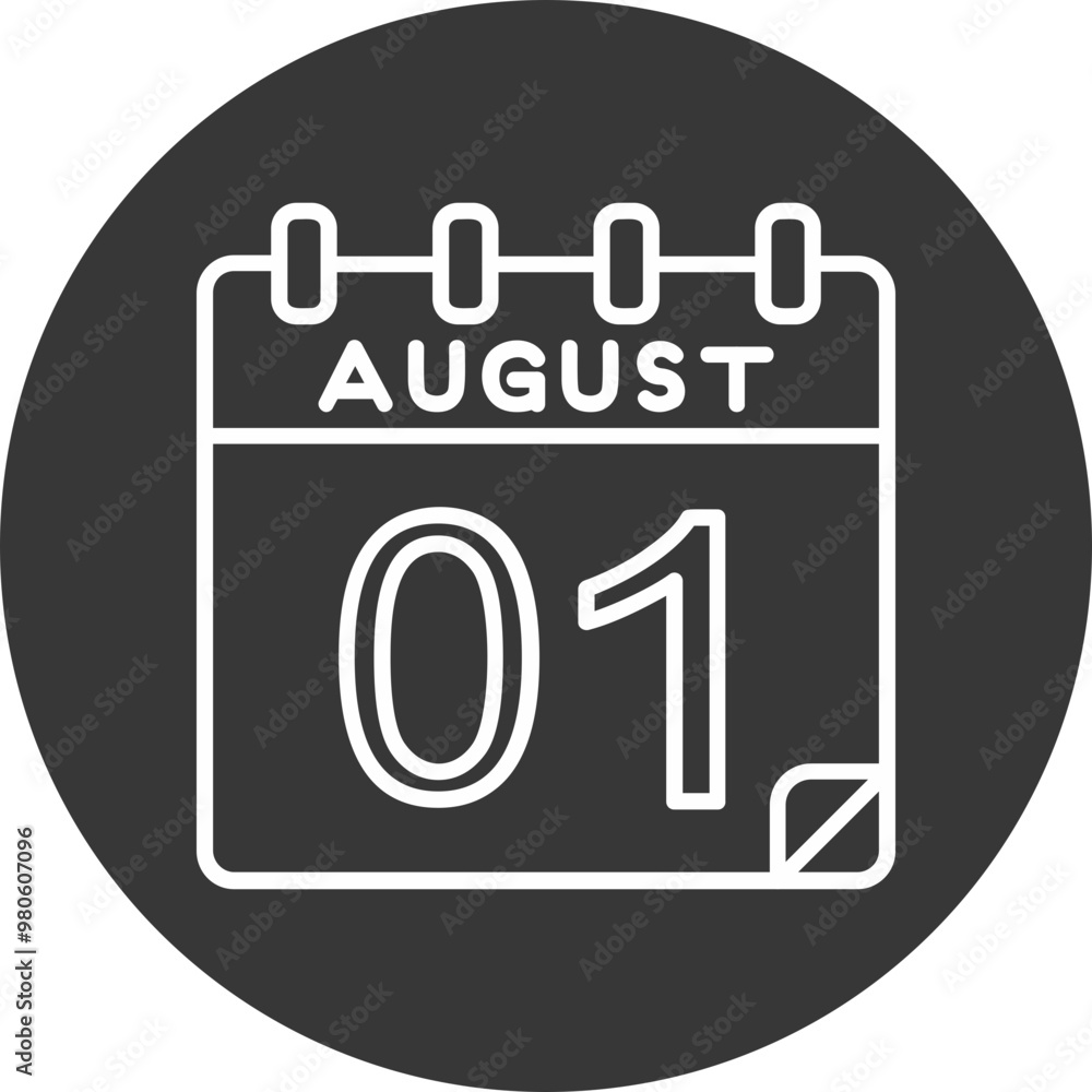 1 August Vector Icon Design 1 August Vector Icon Design