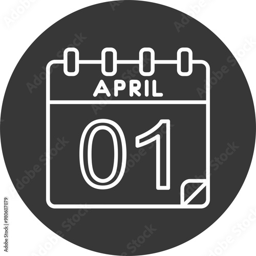 1 April Vector Icon Design