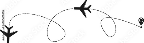 Airplane Route Line