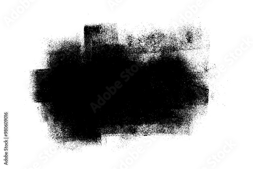 Grunge Roller Brush Stroke Paint Texture Background Vector