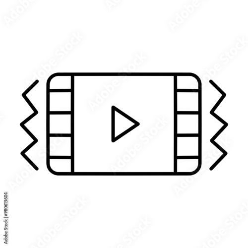 video stabilizer icon, vector illustration photo