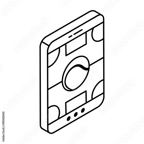 Trendy design icon of mobile sport 