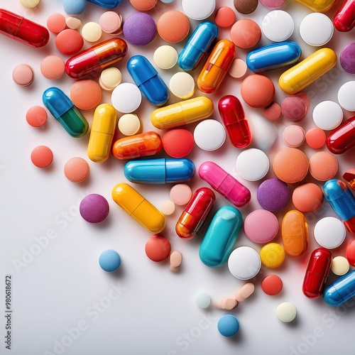 A colorful mix of pills