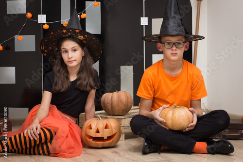 Halloween photo shoot in the studio
