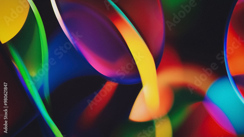 abstract dynamic multicolored background, AI generated