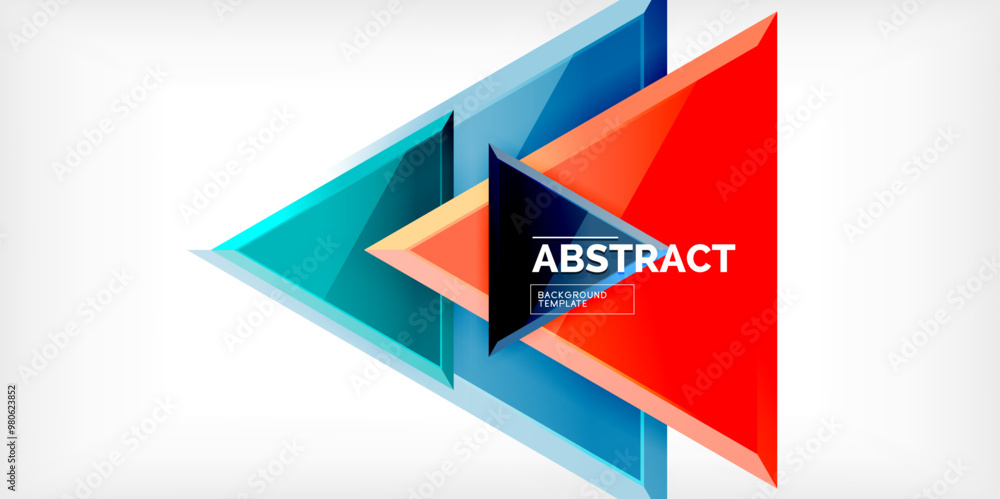 Abstract background - glossy triangles. Vector Illustration For Wallpaper, Banner, Background, Card, Book Illustration, landing page Abstract background - glossy triangles. Vector Illustration For Wallpaper, Banner, Background, Card, Book Illustration, landing page