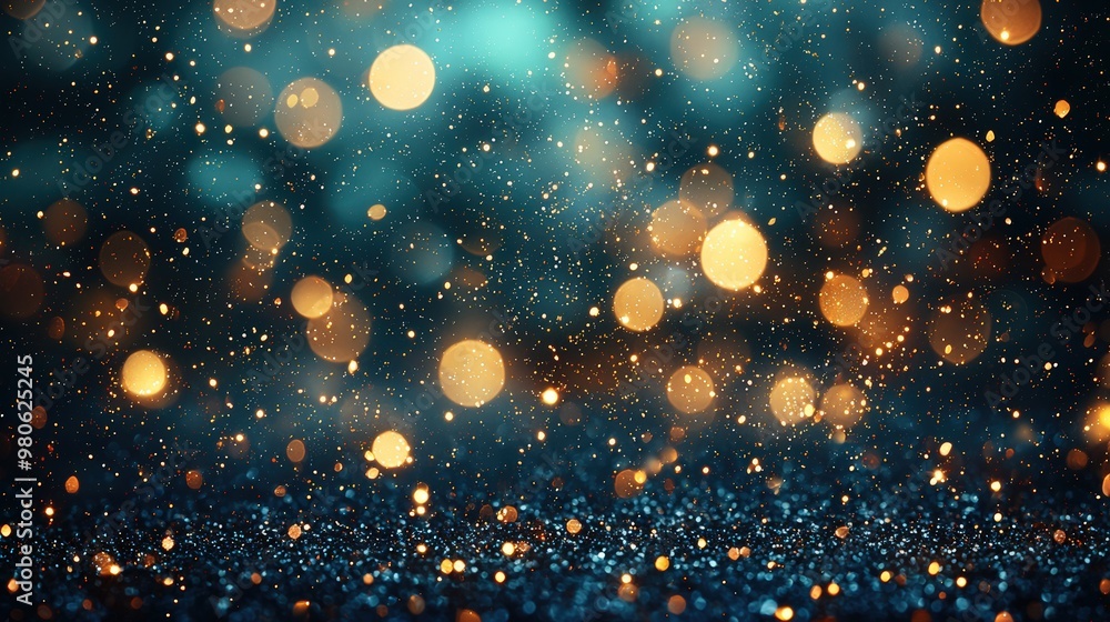 A captivating Christmas background with a harmonious mix of dark green, navy blue, and glimmering gold, the blurred effect adding a touch of sophistication and creating a warm, inviting atmosphere A captivating Christmas background with a harmonious mix of dark green, navy blue, and glimmering gold, the blurred effect adding a touch of sophistication and creating a warm, inviting atmosphere