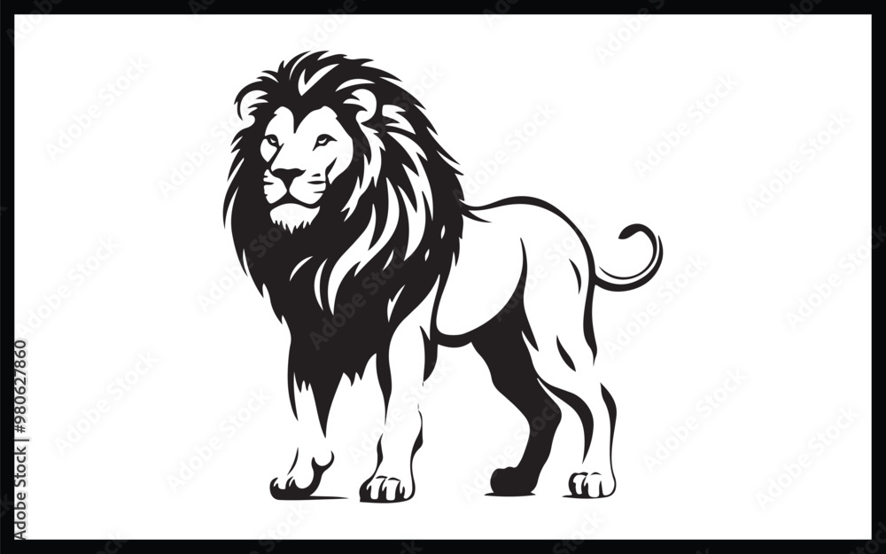 Fototapeta premium Lion - High Quality Vector Logo - Vector illustration ideal for T-shirt graphic 