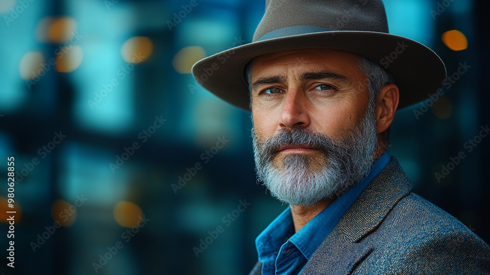 portrait of a person in a hat portrait of a person in a hat