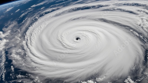 Plakat cyclone from space