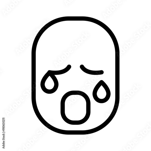 Crying icon