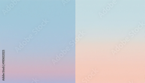 Fond texture doux pastel dégradé bleu rose horizon abstrait ciel soleil coucher lever aube aurore.