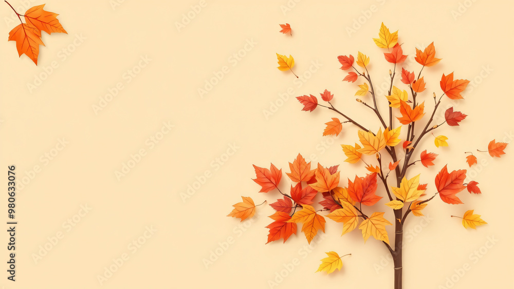 Fall sale banner template on a beige background with copy space for the online promotion of autumn products, shopping mall offer, Autumn shopping concept, Fall sale banner template on a beige background with copy space for the online promotion of autumn products, shopping mall offer, Autumn shopping concept,