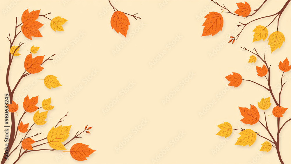 Fall sale banner template on a beige background with copy space for the online promotion of autumn products, shopping mall offer, Autumn shopping concept, Fall sale banner template on a beige background with copy space for the online promotion of autumn products, shopping mall offer, Autumn shopping concept,