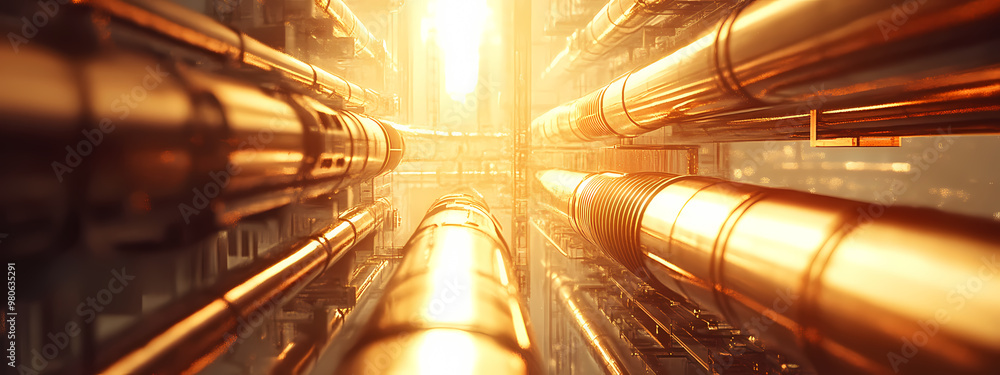 Endless Network of Industrial Pipelines Endless Network of Industrial Pipelines